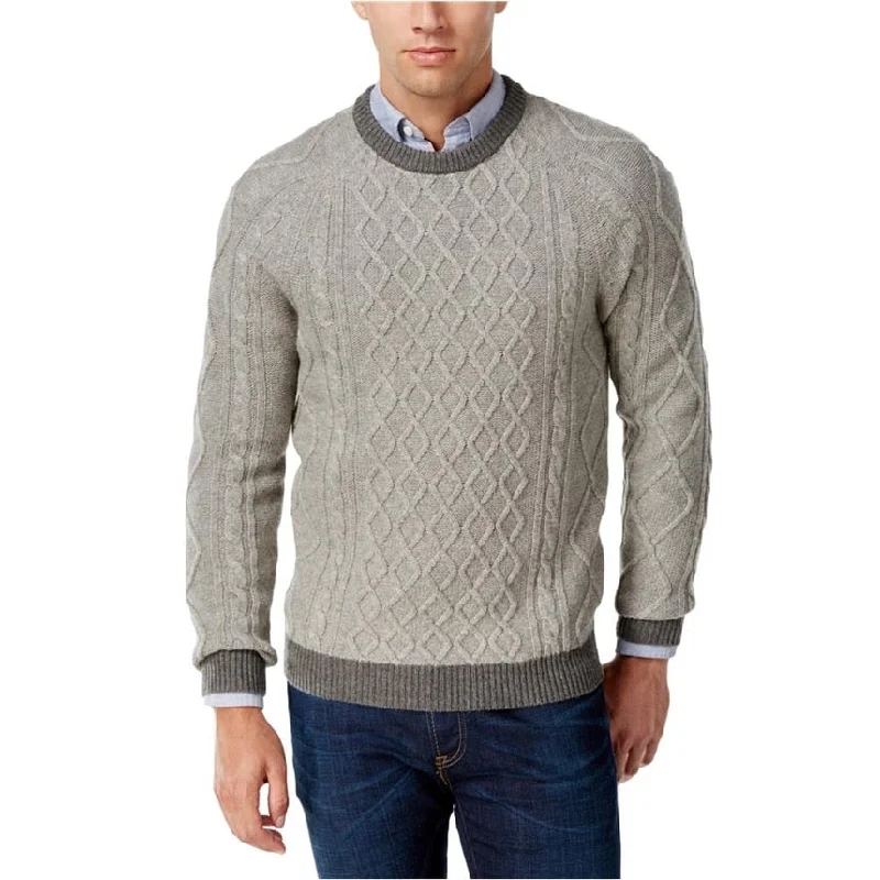 Men's Sweaters with Hooks and LoopsClub Room Mens Cable Knit Pullover Sweater