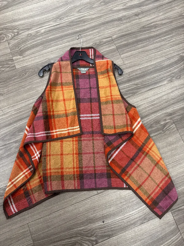 Men's Coats for Casual WearVest Fleece By Natural Reflections In Plaid Pattern, Size: M Men's Coats for Casual WearVest Fleece By Natural Reflections In Plaid Pattern, Size: M