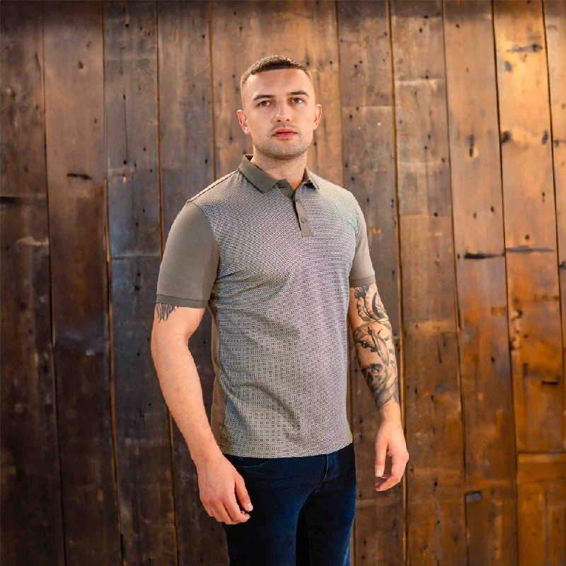Men's Shirts with Asymmetrical HemlinesPolo | Prepy Polo | Khakki