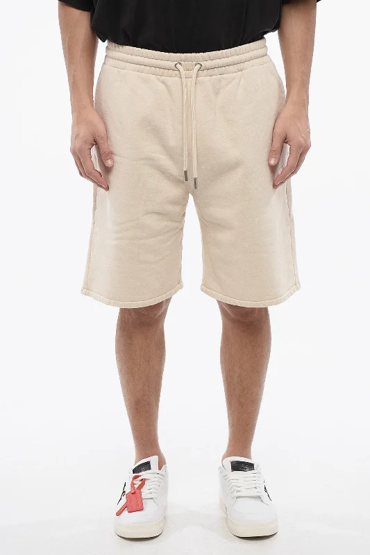 Wide-Leg and Flowy Men's Casual ShortsOff-White Embroidered Angora Cornely Shorts