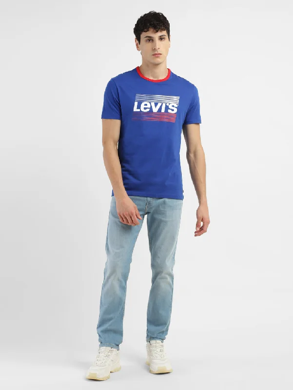 Men's Shirts with Contrast CollarsMen's Brand Logo Slim Fit T-shirt