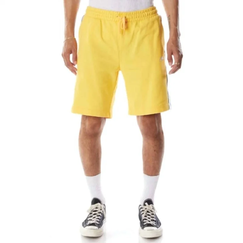 Chino-Inspired Men's Dress and Office Shorts222 Banda Marvz 2 Shorts In Yellow