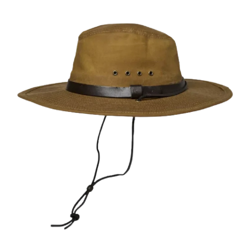Female Straw HatsTin Cloth Bush Hat - Dark Tan