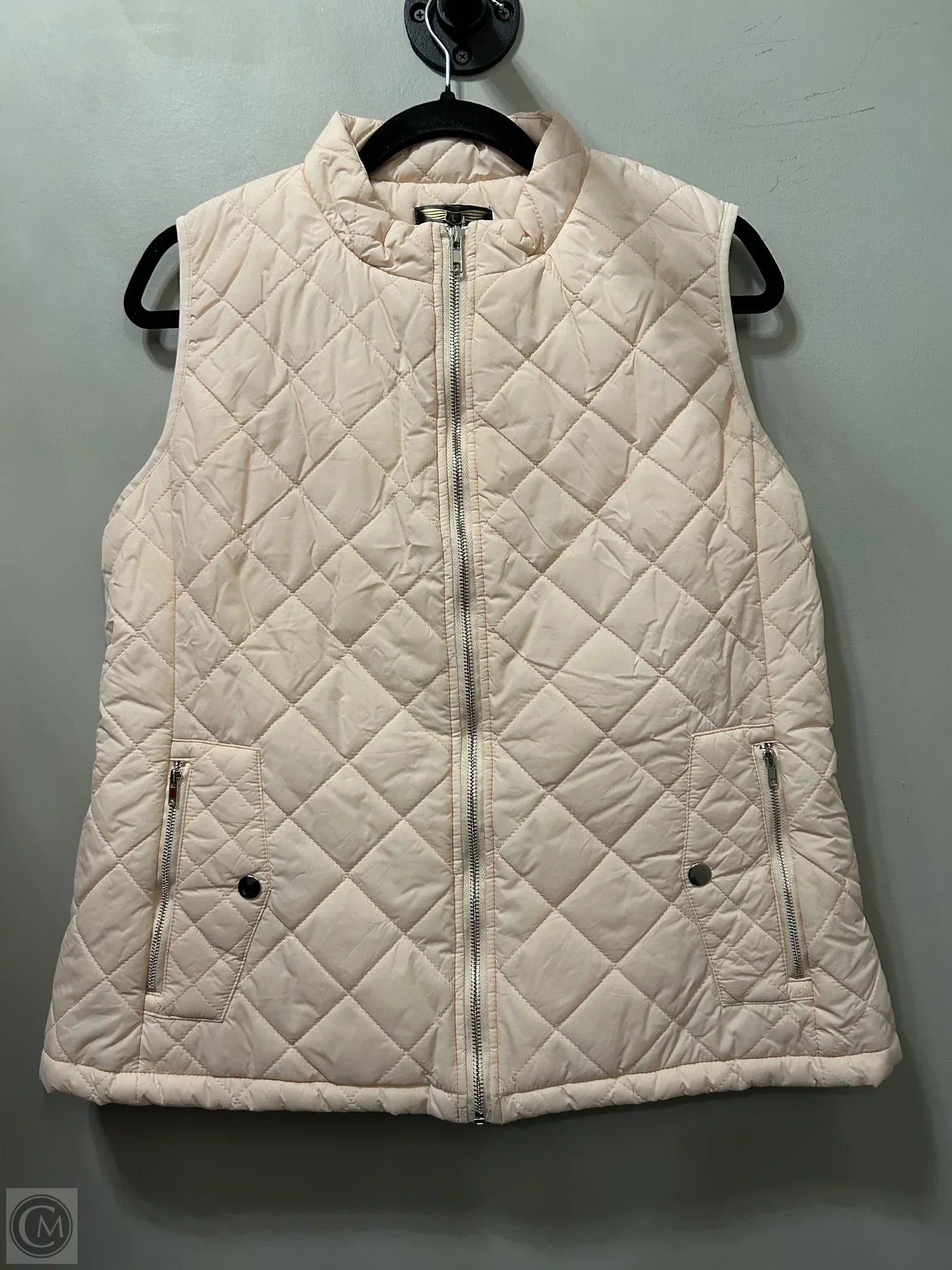 Men's Coats with Adjustable HemsVest Puffer & Quilted By Clothes Mentor In Pink, Size: L Men's Coats with Adjustable HemsVest Puffer & Quilted By Clothes Mentor In Pink, Size: L