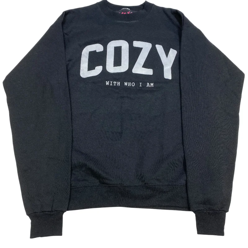 Men's Hoodies with DrawstringsSweatshirt Crewneck By Girl Tribe Co In Black, Size: S