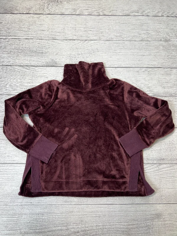 Men's Hoodies with Ribbed HemsAthletic Sweatshirt Crewneck By Athleta In Maroon, Size: S Men's Hoodies with Ribbed HemsAthletic Sweatshirt Crewneck By Athleta In Maroon, Size: S