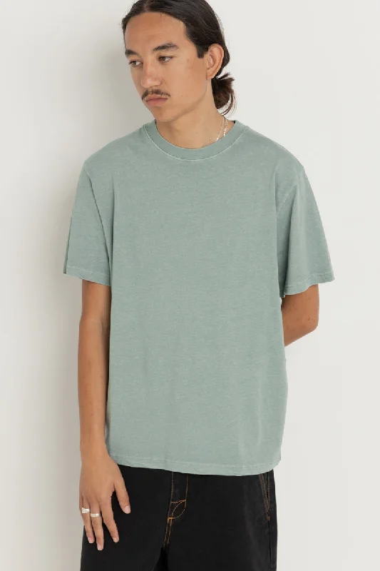 Men's Shirts with Adjustable HemlinesEssential Vintage Ss T-Shirt Teal