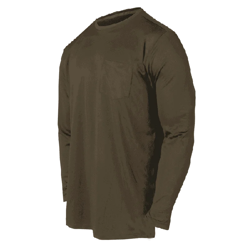 Men's Performance Shirts for SportsGS Long Sleeve Performance Crew - Olive