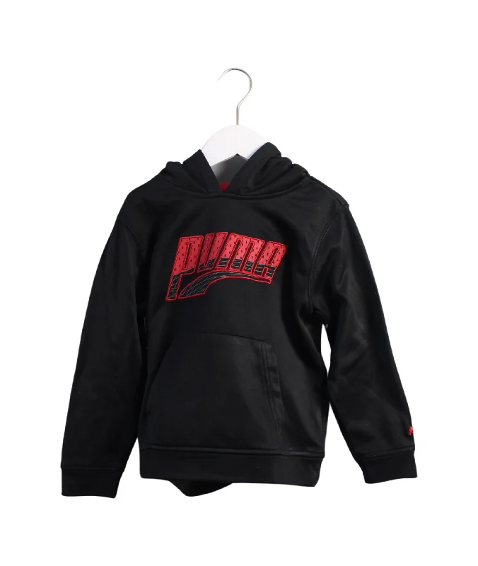 Men's Sweaters with Pleated DesignsPuma Hooded Sweatshirt 5T