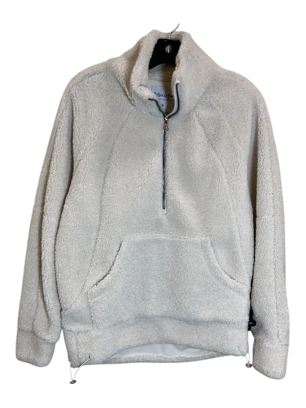 Men's Hoodies with ThumbholesSweatshirt Collar By Clothes Mentor In Cream, Size: S