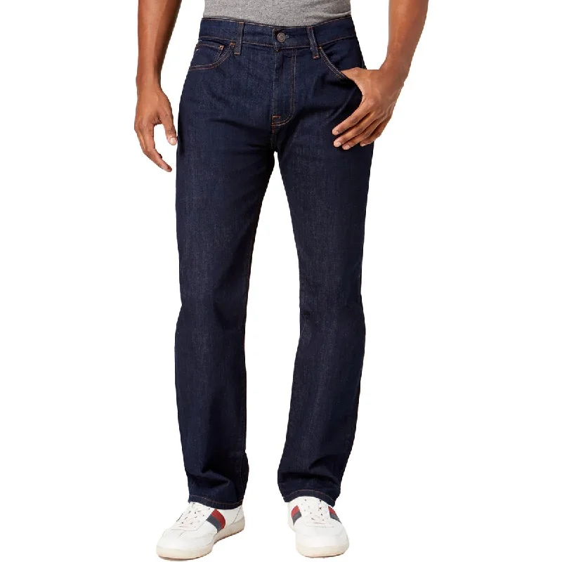 Zip-Fly Men's JeansMens Pocket Denim Straight Leg Jeans