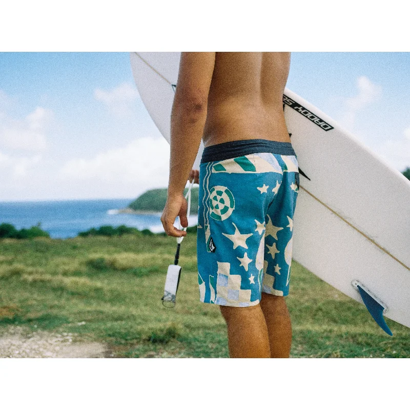 High-Quality Men's Swim ShortsVolcom Geo Stoney 19" Boardshorts