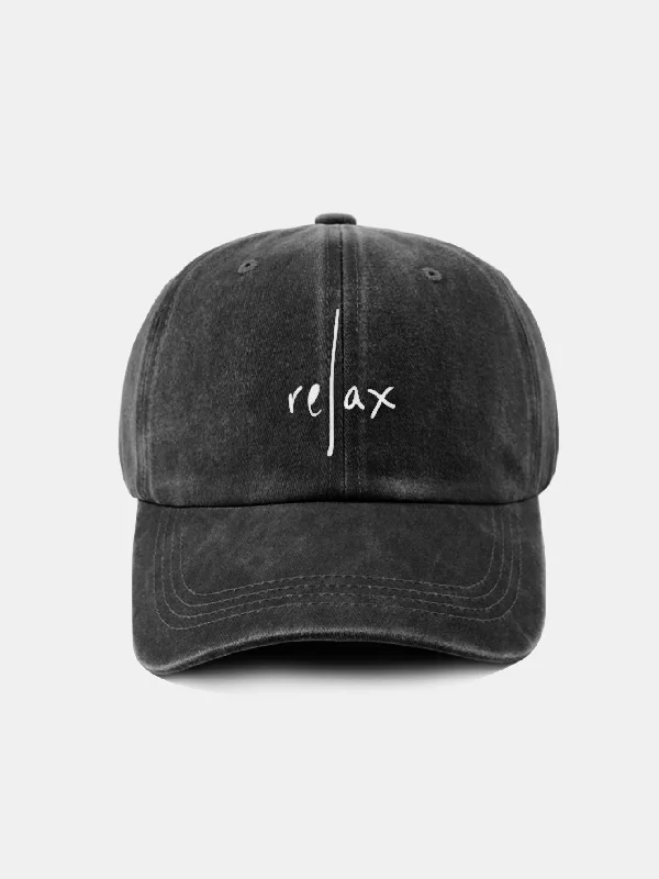 Summer Straw HatsRelax Pattern Classic Retro Washed Distressed Cotton Baseball Cap