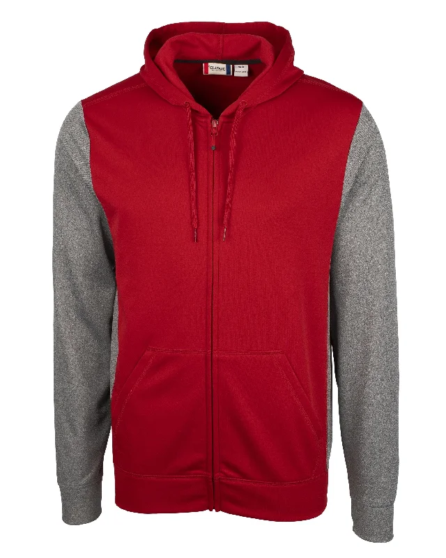 Men's Sweaters with Shawl CollarsClique Men's Helsa Sport Colorblock Full Zip Jacket