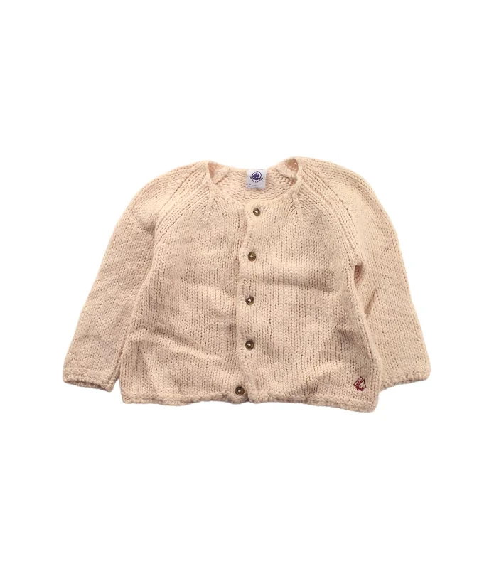 Men's Sweaters with Ribbed CuffsPetit Bateau Cardigan 6-12M