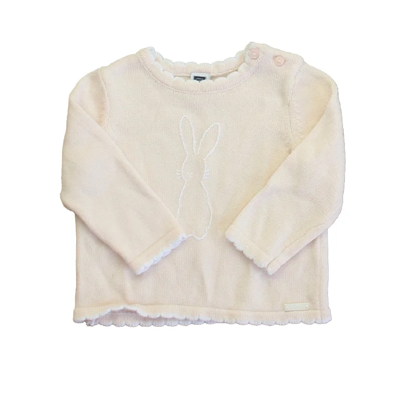 Men's Sweaters with Button CuffsJanie and Jack Girls Pink Bunny Sweater