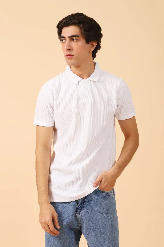 Striped Men's TopsTEXTURED POLO