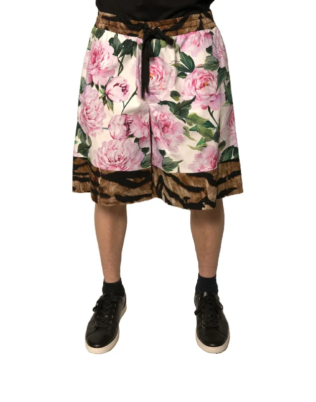 Athletic-Cut Men's Workout ShortsDolce & Gabbana multi Floral Cotton Men Bermuda Men's Shorts (Pre-Owned) Athletic-Cut Men's Workout ShortsDolce & Gabbana multi Floral Cotton Men Bermuda Men's Shorts (Pre-Owned)