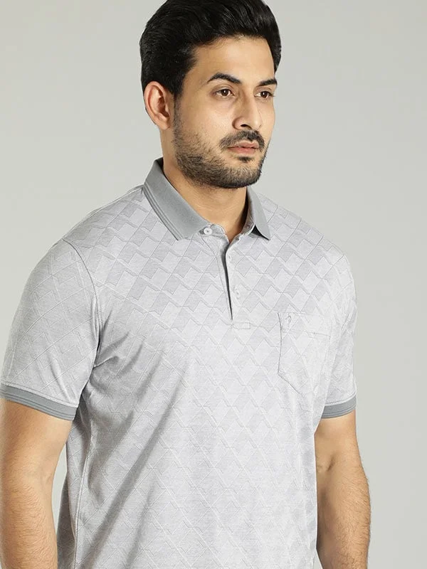 Men's Shirts with Patchwork PatternsMen Printed Polo T-Shirt