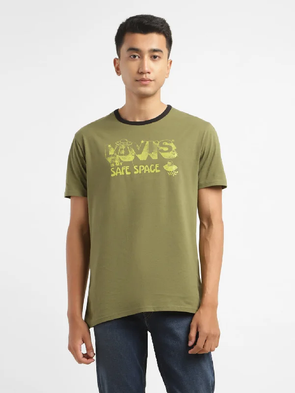 Men's Short-Sleeved ShirtsMen's Brand Logo Crew Neck T-shirt