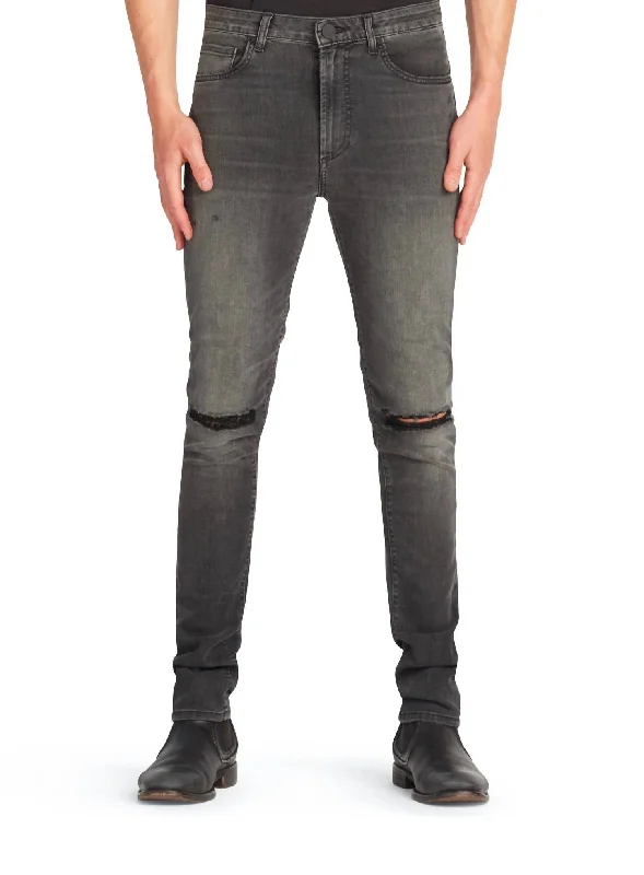 Sustainable Men's JeansGreyson Distressed Jean In Oxford