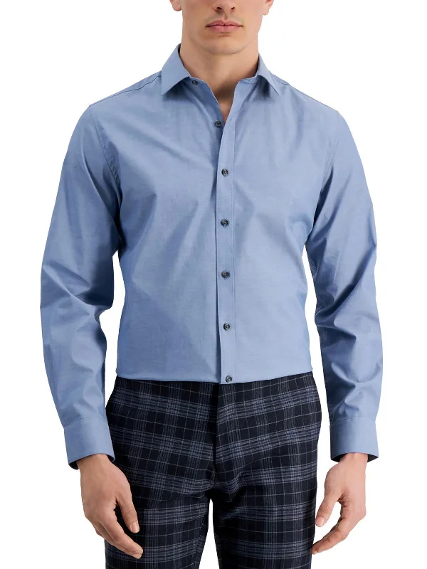 Men's Muscle Fit T-Shirts for a Body-Hugging FitMens Knit Cotton Button-Down Shirt