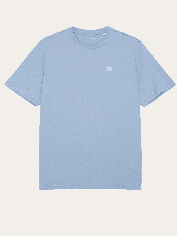 Men's Shirts with Rounded HemlinesRegular fit Badge t-shirt - Asley Blue