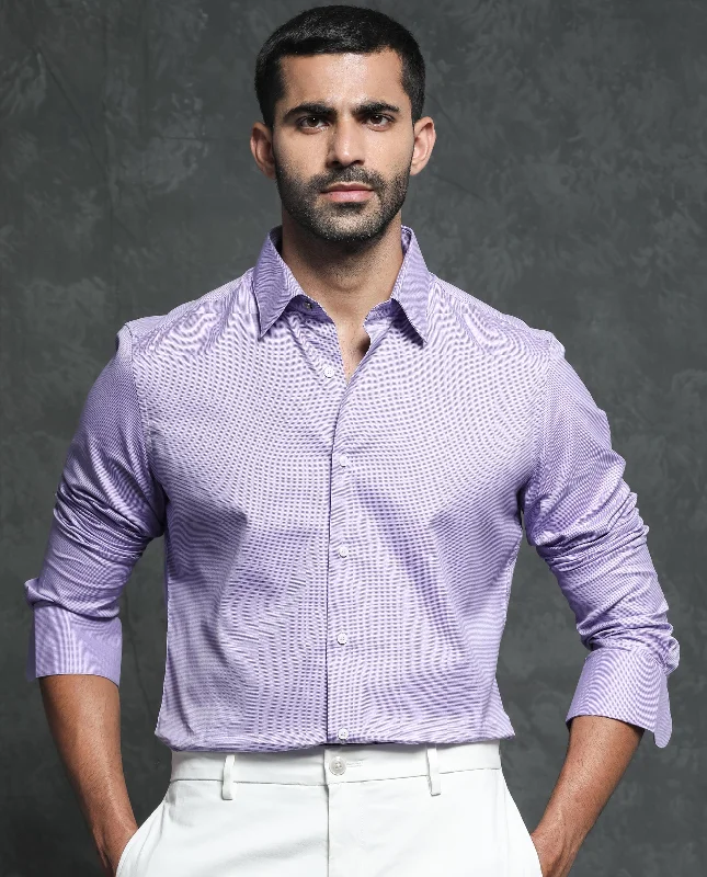 Men's Tab-Collar Shirts for a Crisp LookRare Rabbit Men's Constell Purple Cotton Fabric Full Sleeves Checks Shirt Men's Tab-Collar Shirts for a Crisp LookRare Rabbit Men's Constell Purple Cotton Fabric Full Sleeves Checks Shirt