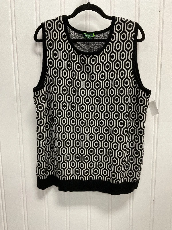 Comfortable Men's ParkasVest Sweater By C Wonder In Black & Grey, Size:Xl