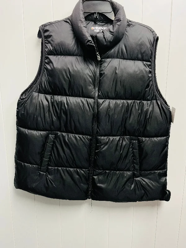 Men's Coats for City WearVest Puffer & Quilted By heat keep In Black, Size: Xxl