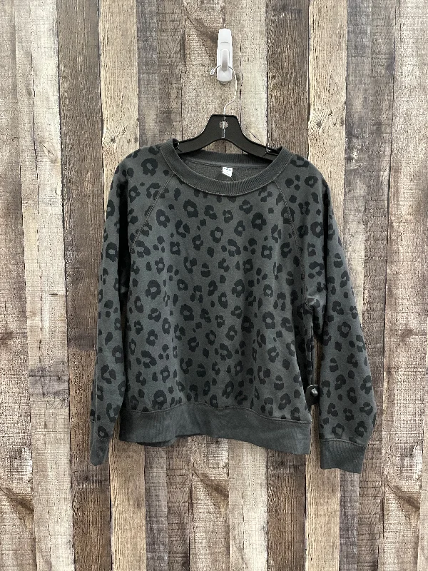 Men's Hoodies for RunningSweatshirt Crewneck By Old Navy In Animal Print, Size: M