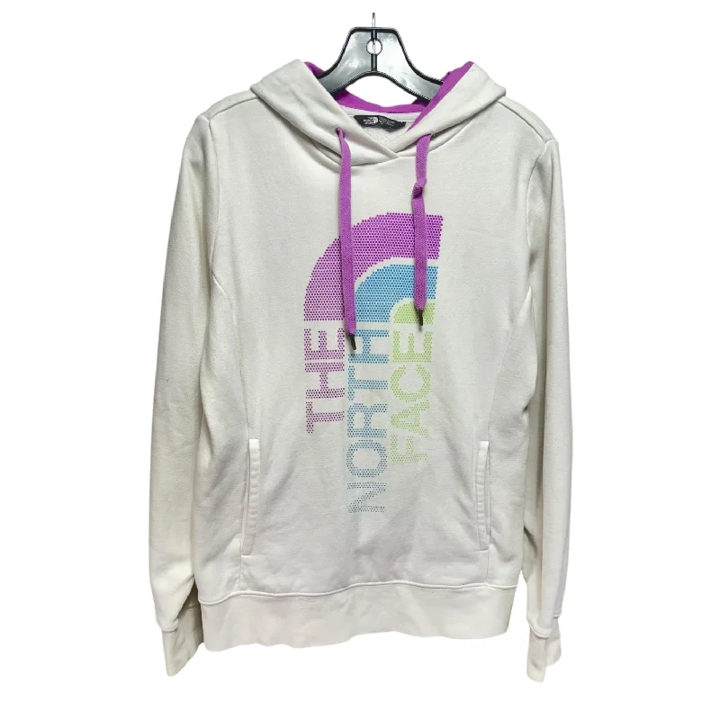 Men's Hoodies with Extra-Long SleevesSweatshirt Hoodie By The North Face In White, Size: M Men's Hoodies with Extra-Long SleevesSweatshirt Hoodie By The North Face In White, Size: M