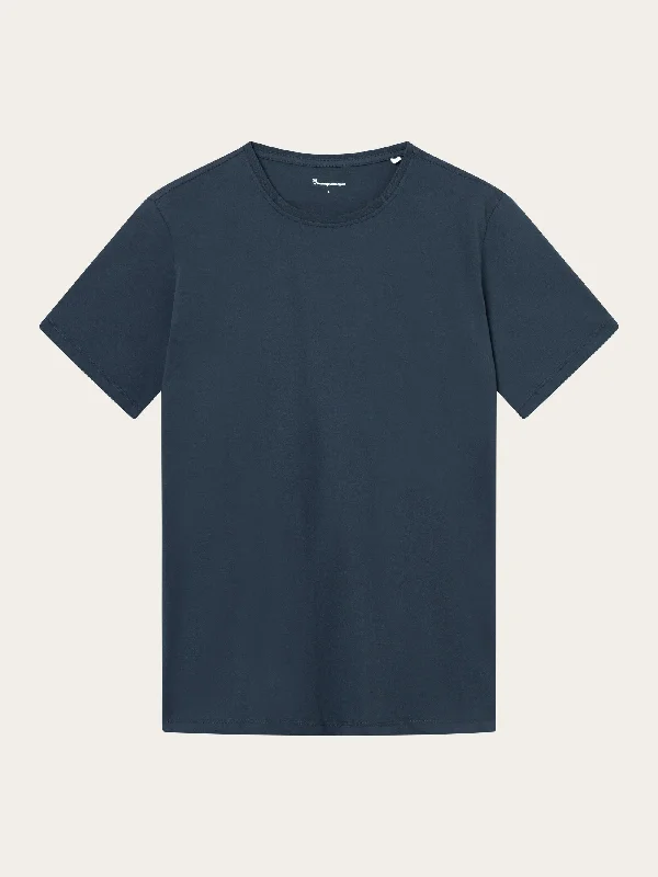 Men's Shirts with Patchwork SleevesRegular fit Basic tee - Total Eclipse