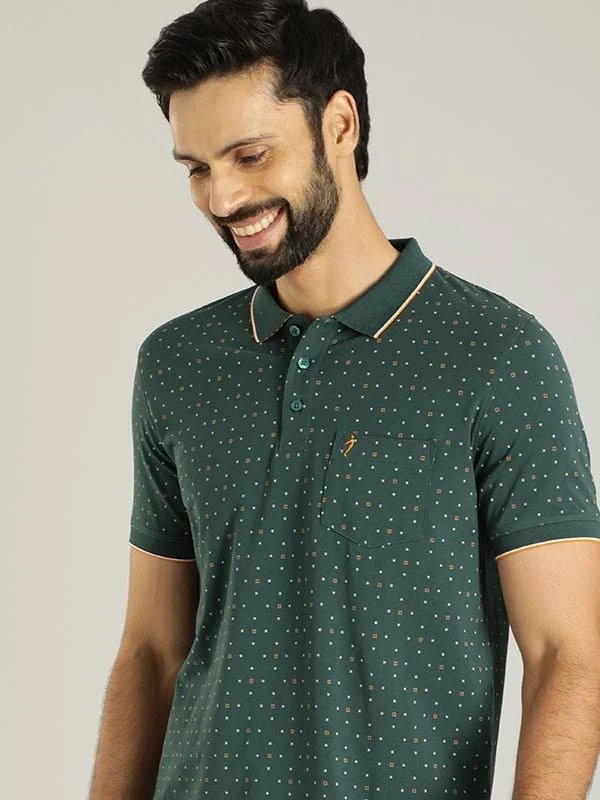 Men's Shirts with Tab CollarsMen Printed Polo T-Shirt