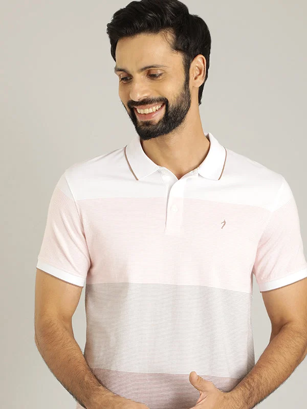 Men's Shirts with Chest PocketsMen Striped Polo T-Shirt