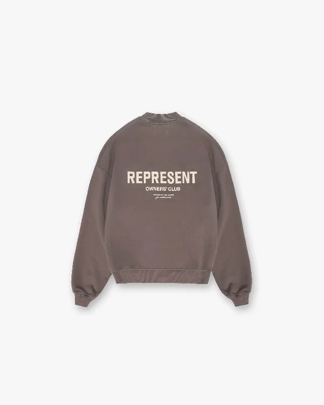 Lightweight Men's Cardigan SweatersRepresent Owners Club Sweater - Fog
