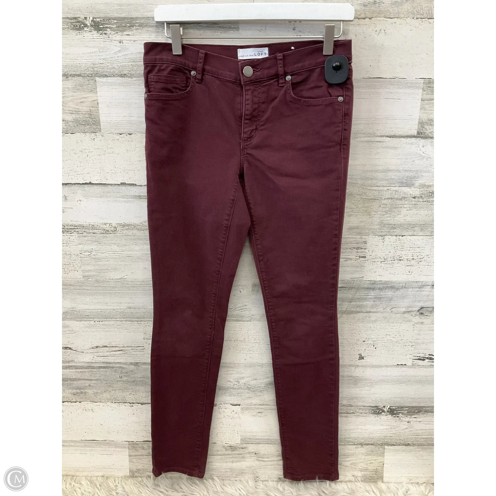 Men's Jeans for Office WearJeans Skinny By Loft In Red, Size: 2