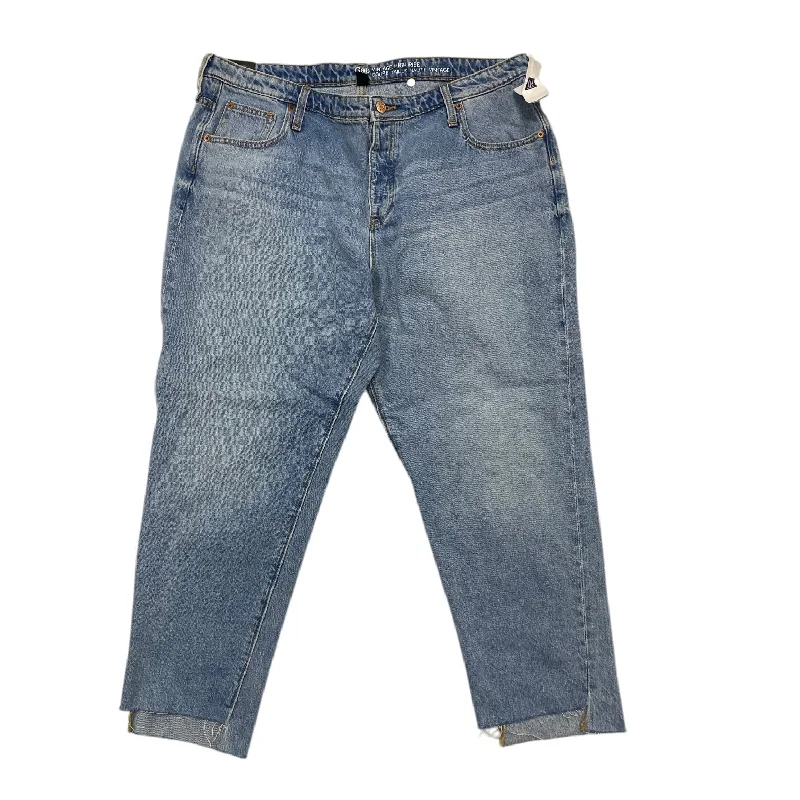 Comfort-Fit Men's JeansJeans Cropped By Gap In Blue Denim, Size:16