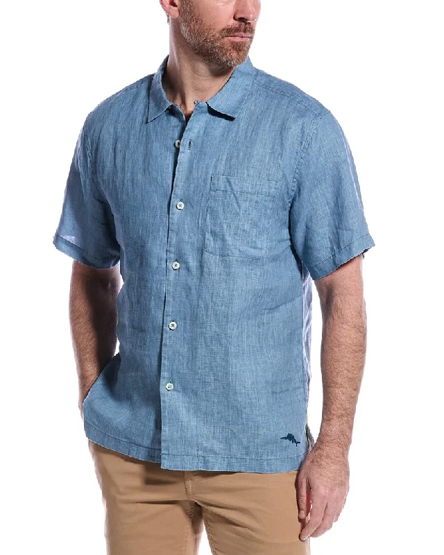Men's Wrinkle-Free Shirts for Easy CareTommy Bahama Linen Sea Glass Camp Woven Shirt Men's Wrinkle-Free Shirts for Easy CareTommy Bahama Linen Sea Glass Camp Woven Shirt