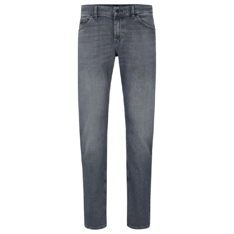 New Arrival Men's JeansRegular-fit jeans in gray Italian soft-touch denim