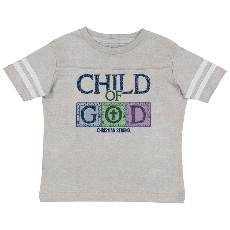 Men's Shirts with Pocket SquaresChild of God Toddler Football Jersey T-shirt