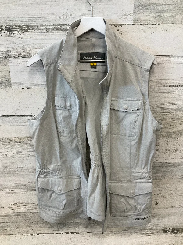 Men's Coats with Patchwork DesignsVest Other By Eddie Bauer In Taupe, Size: Xl