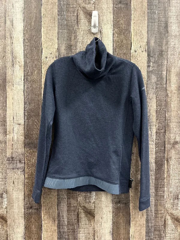 Men's Hoodies with Flannel LiningSweatshirt Collar By Nike In Navy, Size: Xs