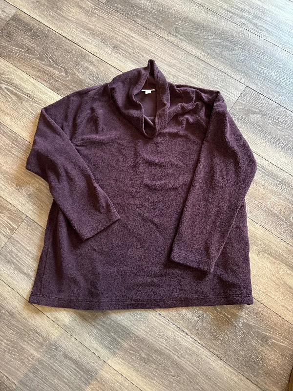 Men's Hoodies for Everyday WearSweatshirt Crewneck By J. Jill In Red, Size: L