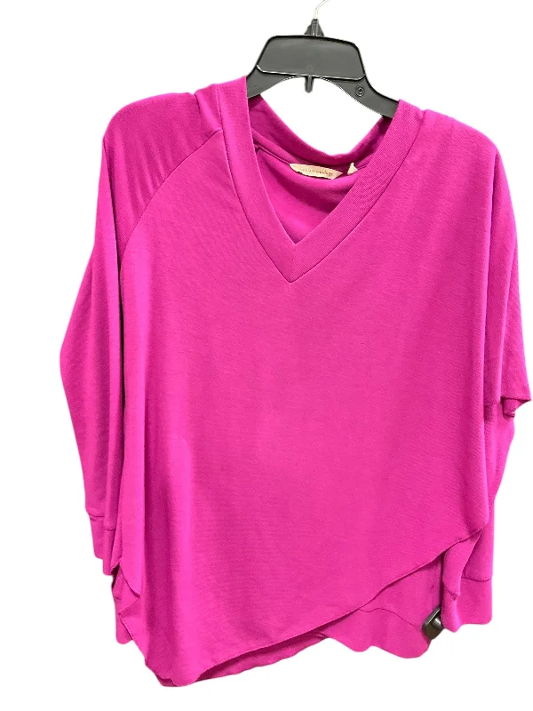 Affordable Men's HoodiesSweatshirt Collar By Soft Surroundings In Pink, Size: Xs