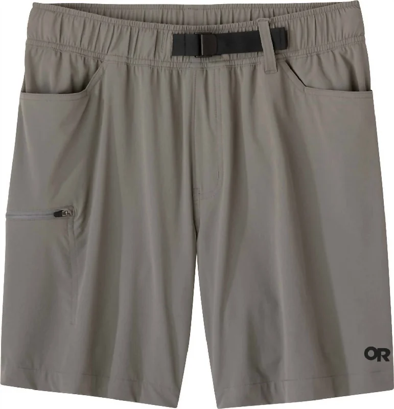 Cotton-Blend Men's Casual ShortsFerrosi Shorts 7" In Pewter