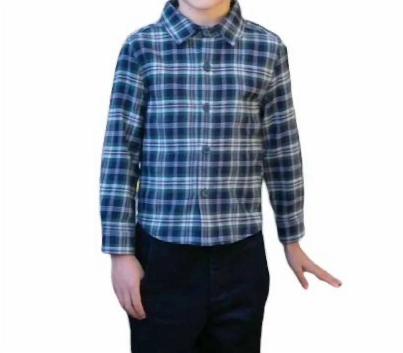 Men's Performance Shirts for Active LifestylesCheck Shirt In Navy