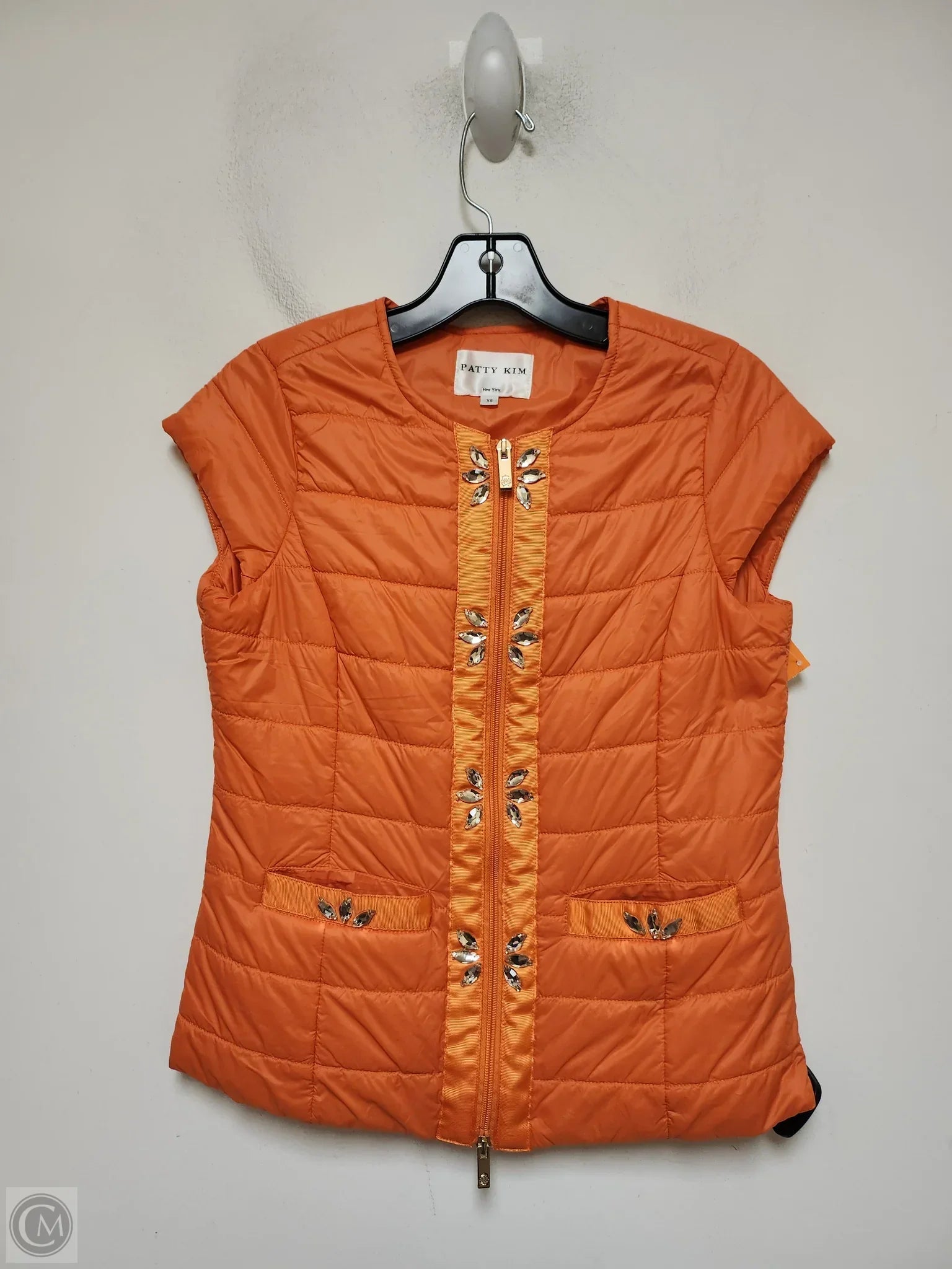 Men's Coats with Contrast StitchingVest Puffer & Quilted By Clothes Mentor In Orange, Size: Xs Men's Coats with Contrast StitchingVest Puffer & Quilted By Clothes Mentor In Orange, Size: Xs