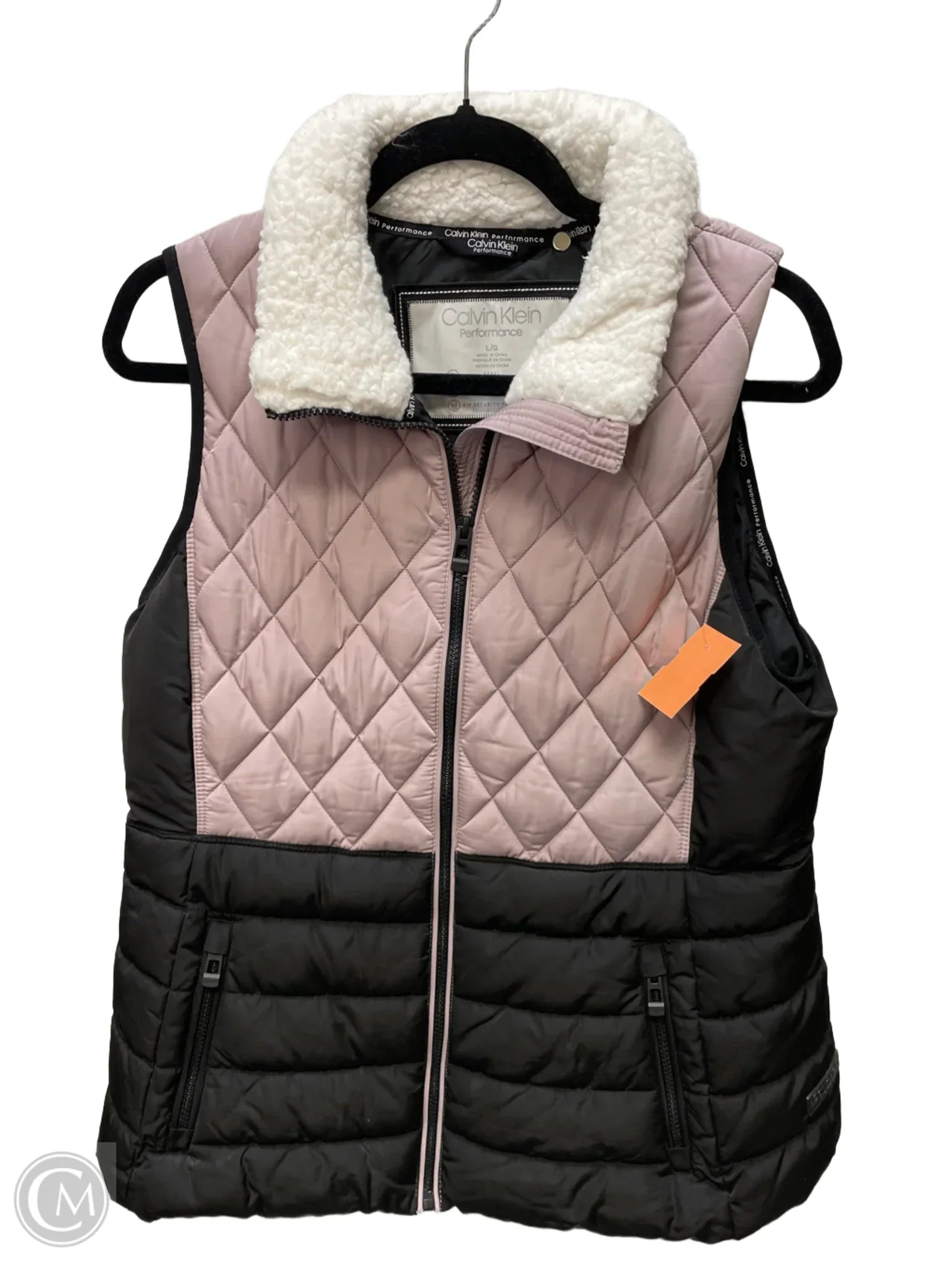 Men's Coats for SkiingVest Puffer & Quilted By Calvin Klein In Black & Pink, Size: L Men's Coats for SkiingVest Puffer & Quilted By Calvin Klein In Black & Pink, Size: L