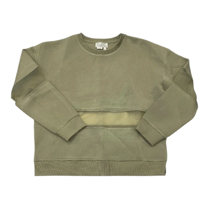 Men's Hoodies with Flannel LiningSweatshirt Crewneck By Anthropologie In Green, Size: M Men's Hoodies with Flannel LiningSweatshirt Crewneck By Anthropologie In Green, Size: M